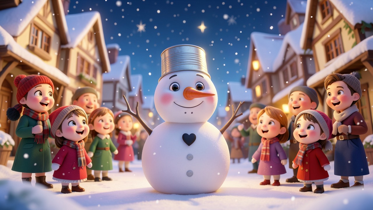 Weihnachtsgeschichten vom Schneemann mit dem Lachen