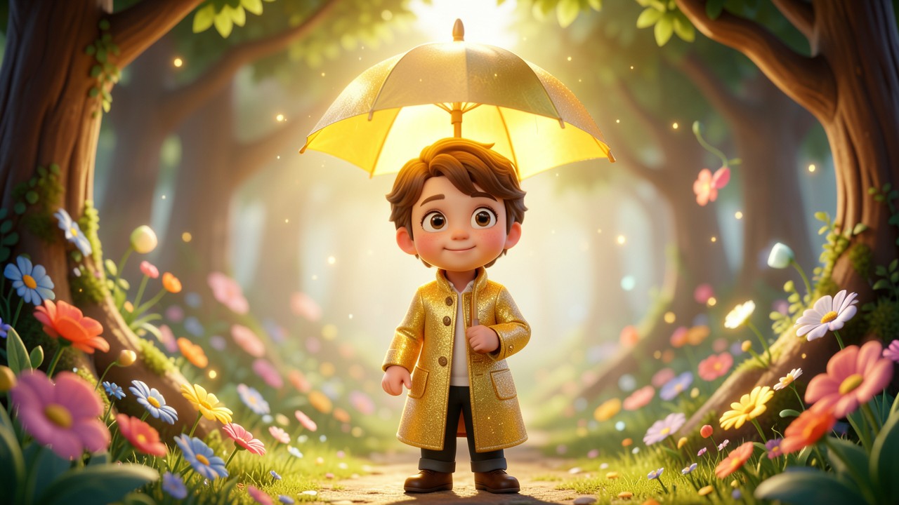 Prinzen Märchen: Das Geheimnis des goldenen Regenschirms