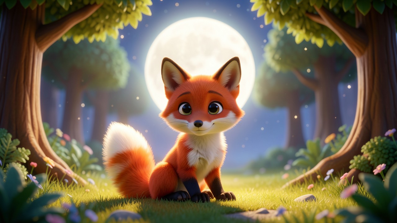 Histoire relaxante pour dormir: La lune et le renard douillet
