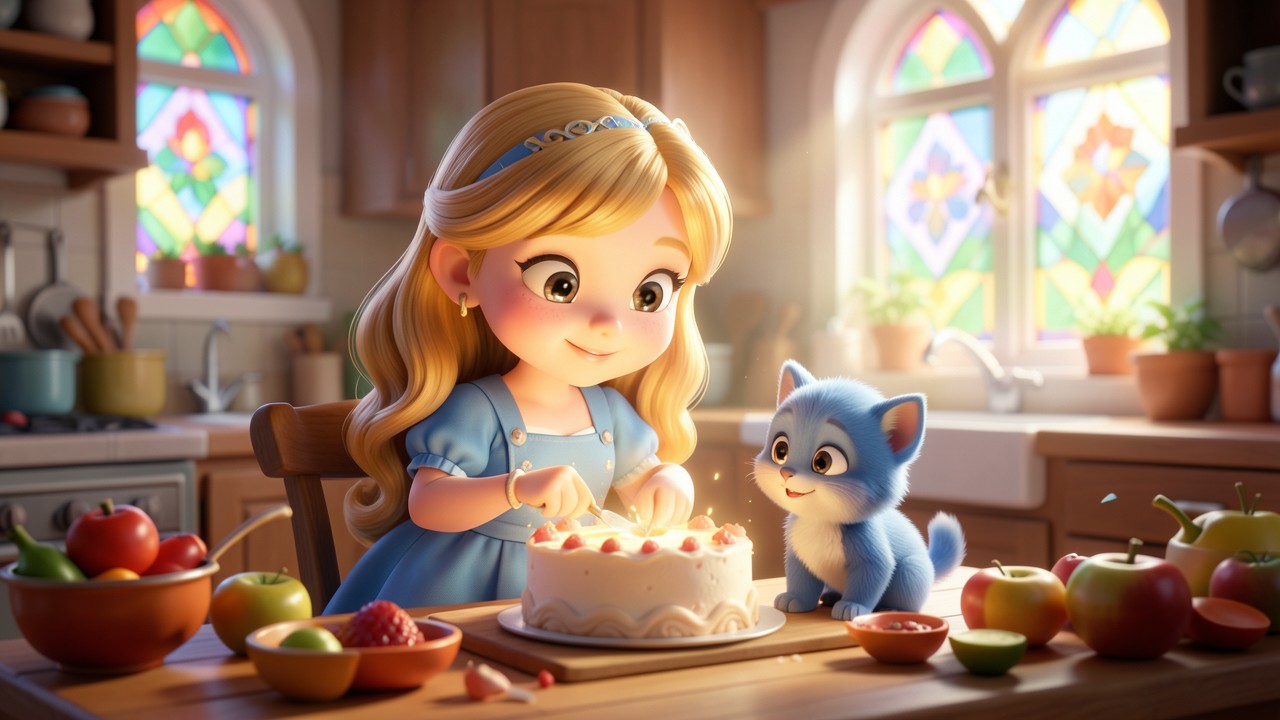 Märchen Prinzessin und der verzauberte Kuchen