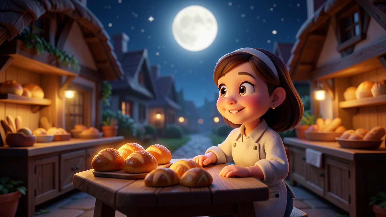 Night Stories for Childrens: The Moonlight Baker