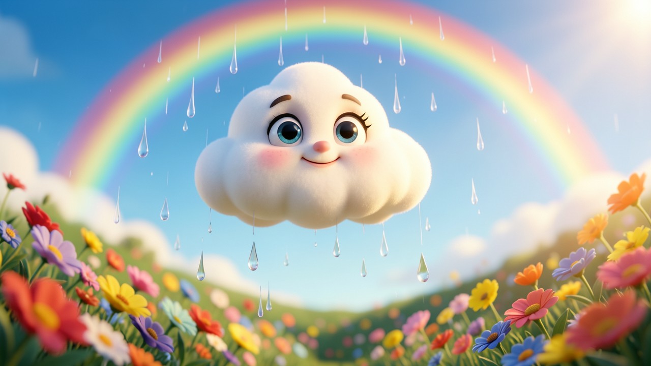 A Short Story Basic English: The Little Cloud Who Wanted to Shine