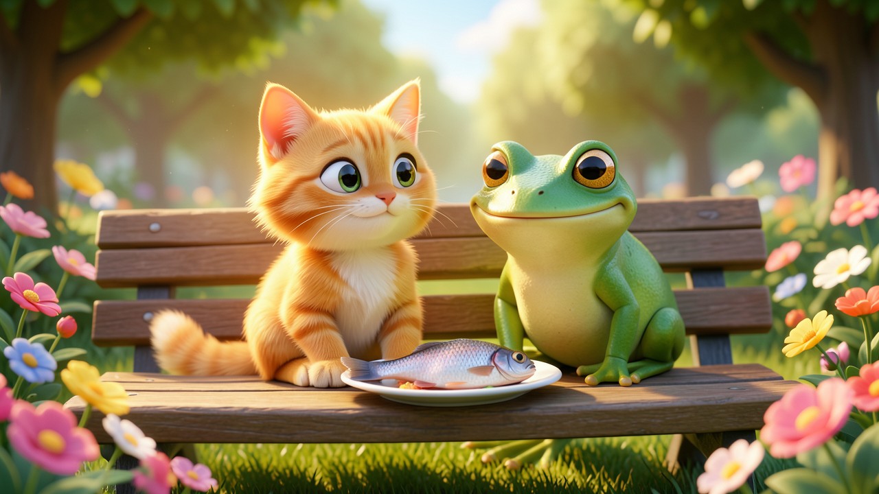 Fabula Infantil Curta: O Gato que Aprendeu a Compartilhar