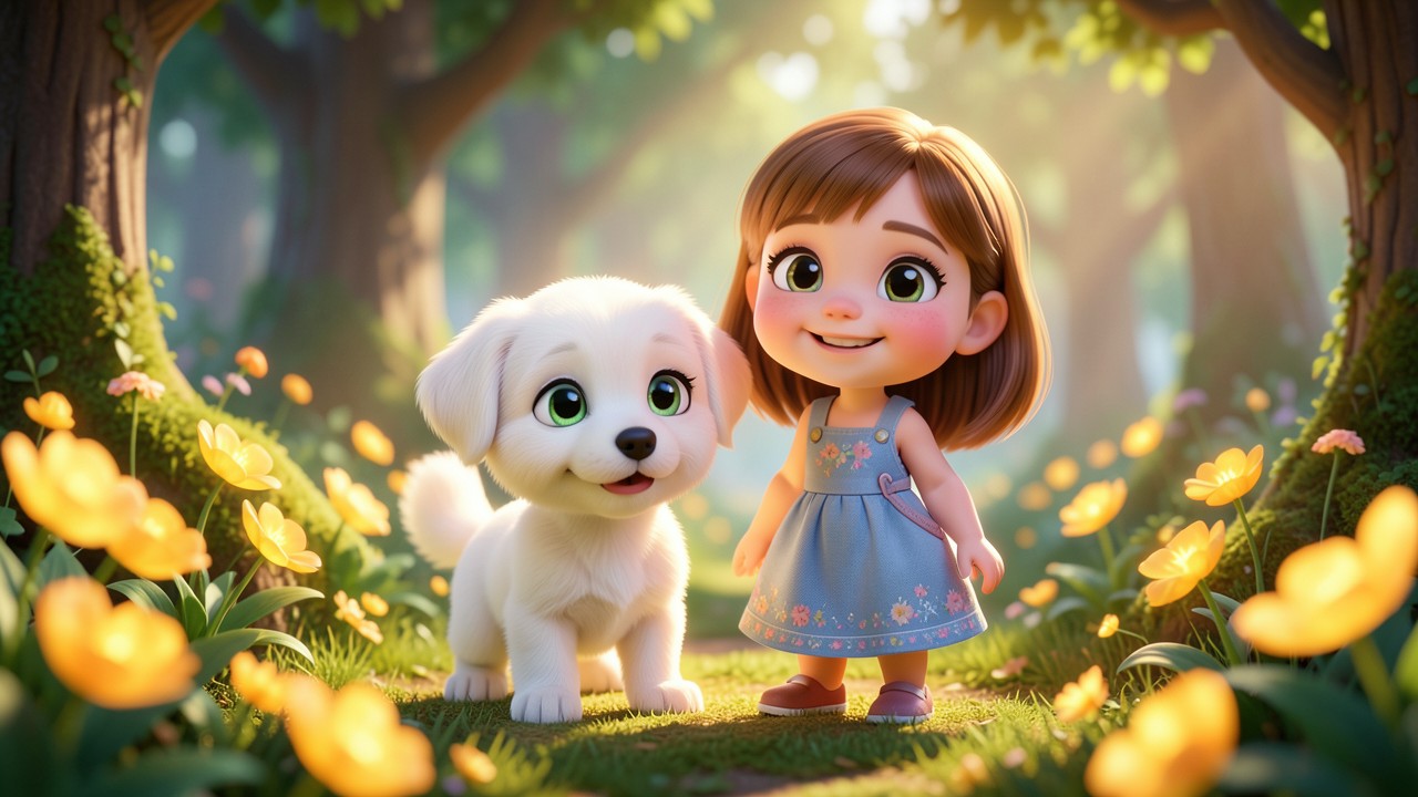 Pour faire une histoire courte : Le Petit Lévrier et la Rose d'Or
