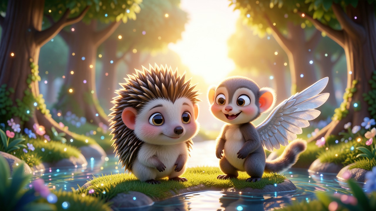 Cuentos de animales inventados: El misterio del bosque de cristal