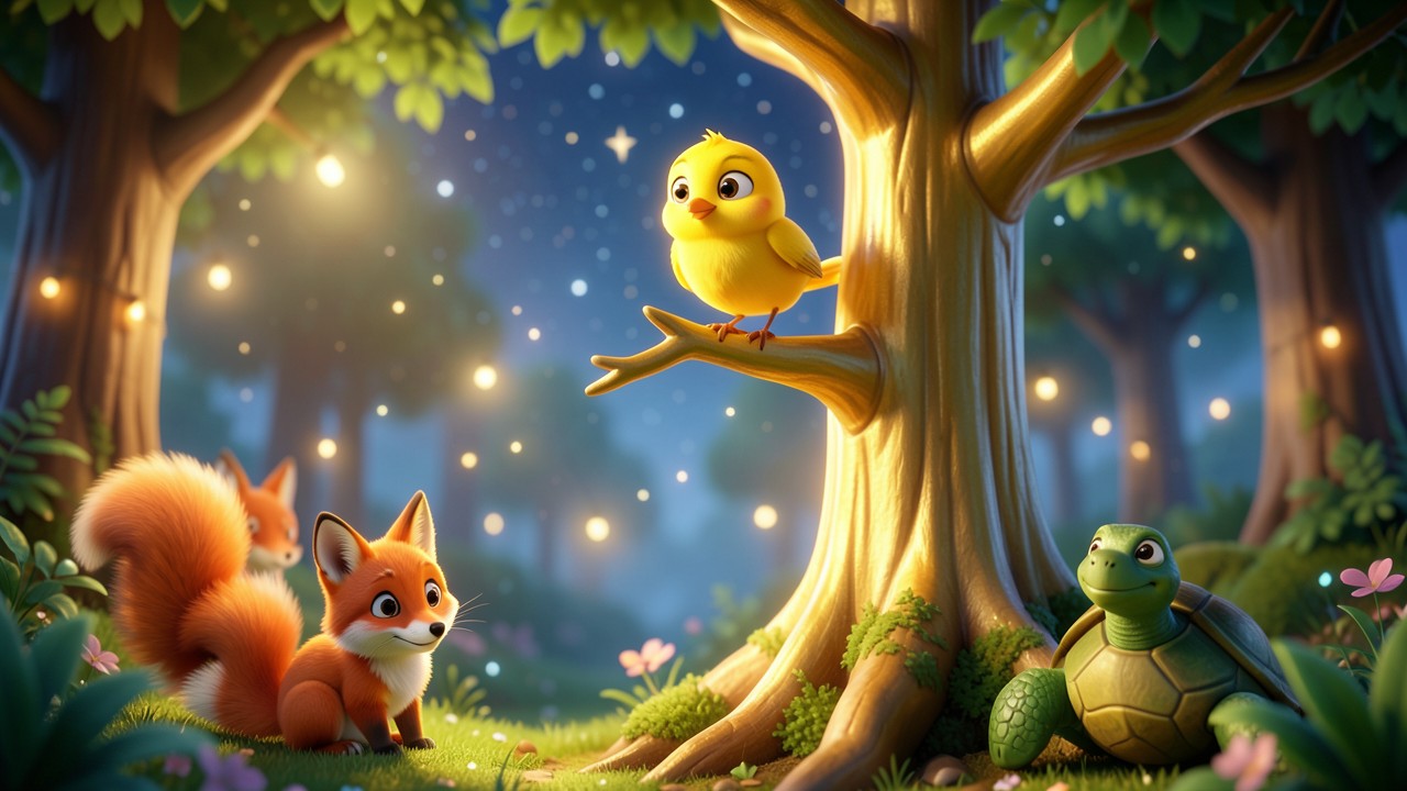 Cuentos de animales: El secreto del árbol cantor