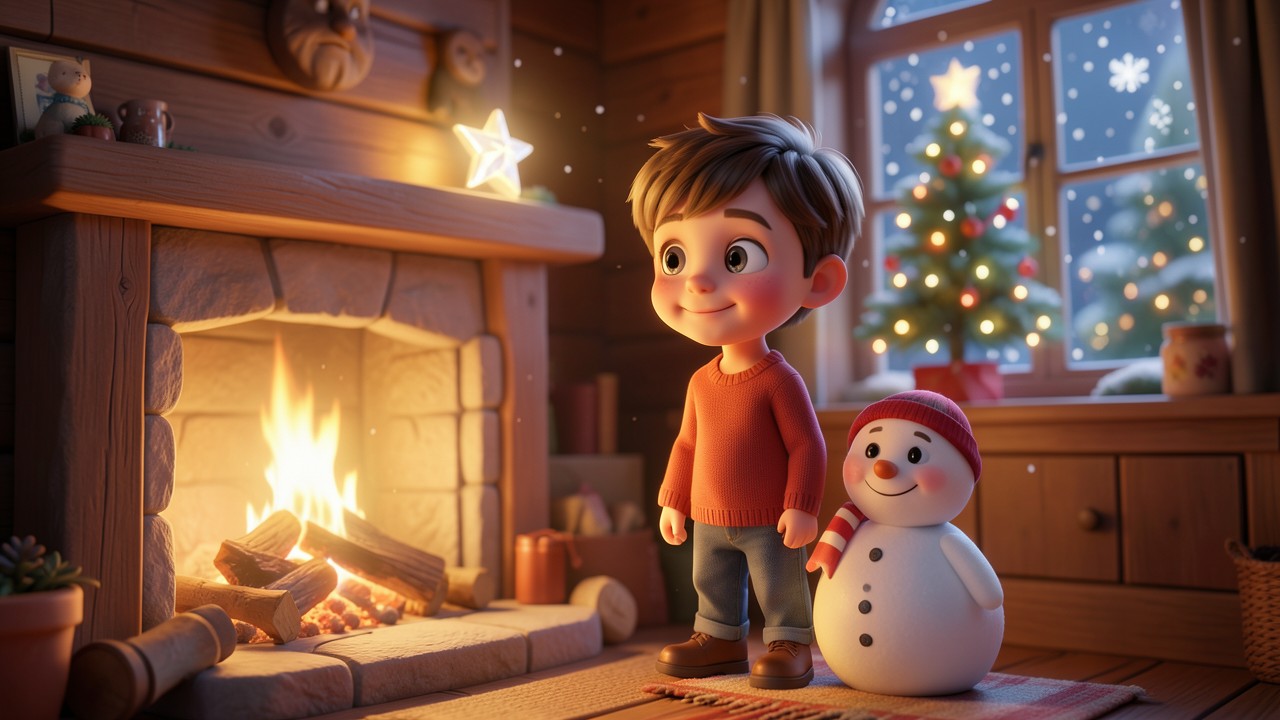 Weihnachtsgeschichte kurz besinnlich: Der Stern am Kamin