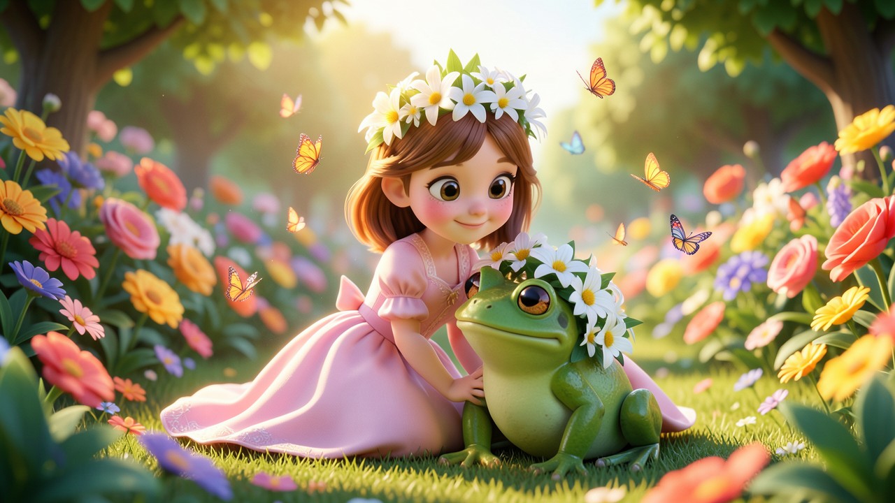 The Frog Prince Fairy Tale: A Crown of Lilies