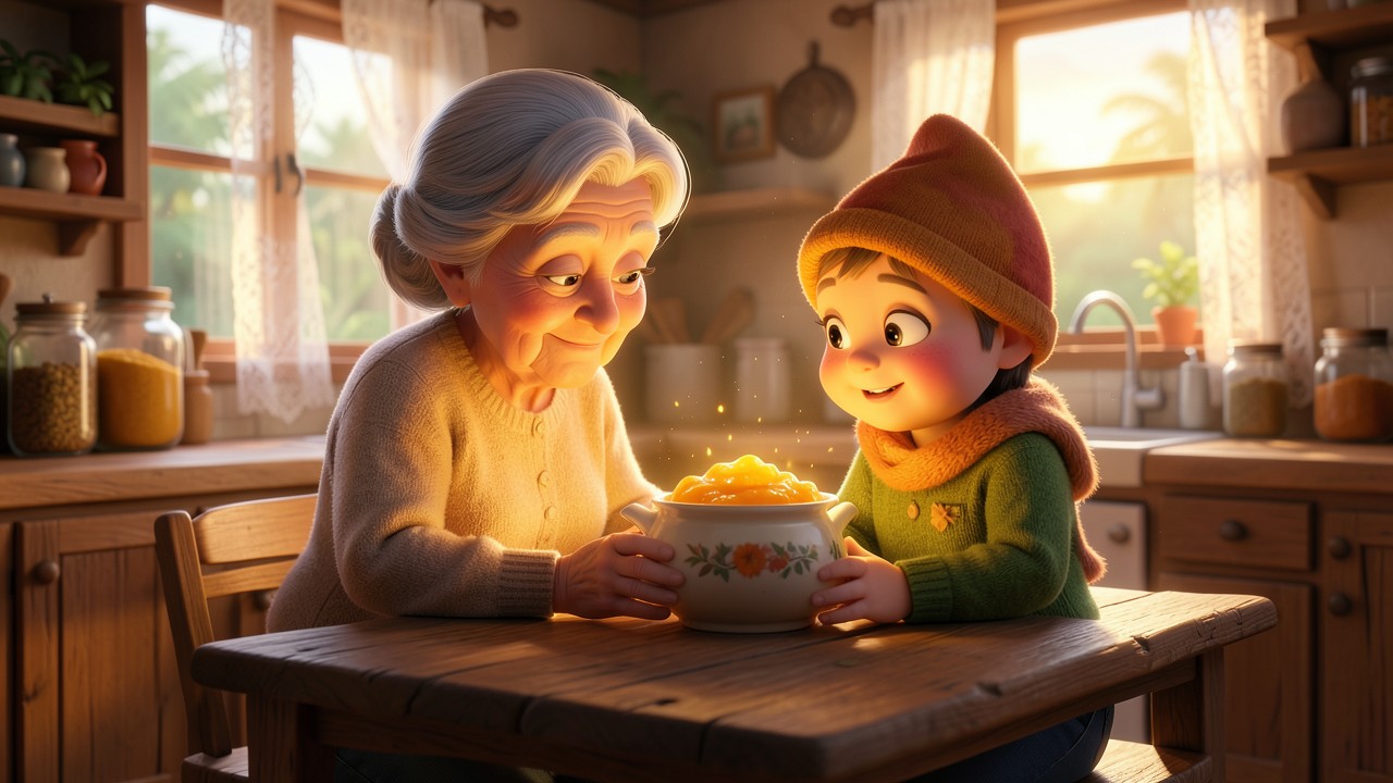 Historinha da Vovozinha e o Segredo do Pote de Ouro