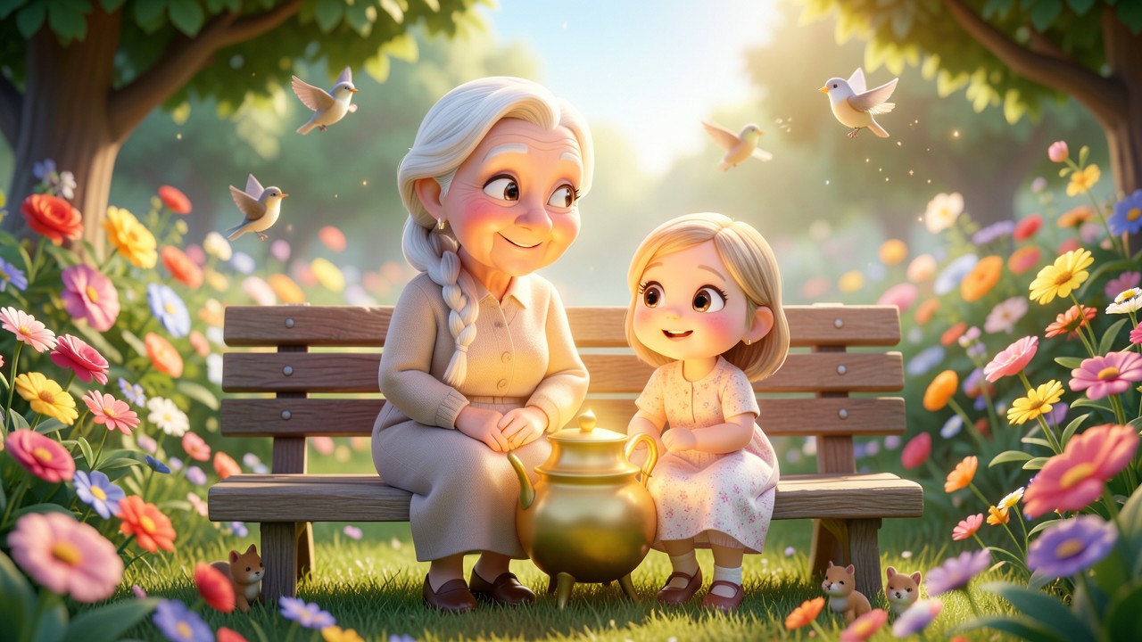 Historinha da Vovozinha e o Segredo do Pote de Ouro