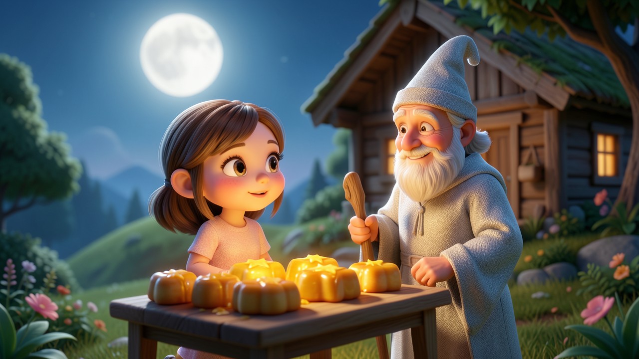 Pequenas histórias para ler: O Pão de Mel do Mago da Lua
