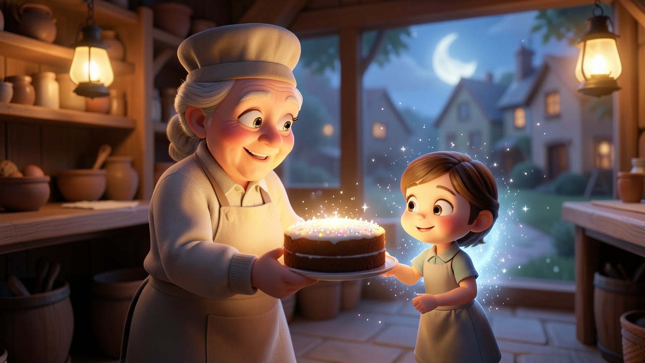 Very Short Fairy Tales Story: The Moonlight Baker