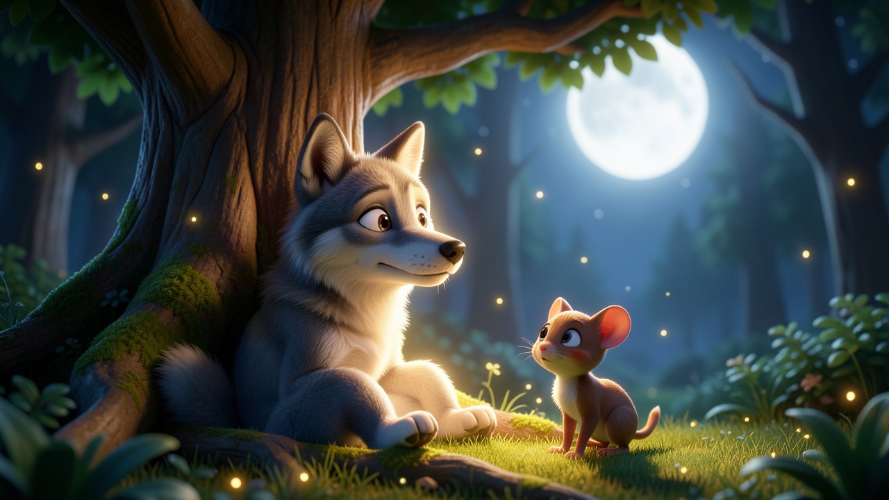 Histoire de loup à raconter: Le loup qui chantait sous la lune