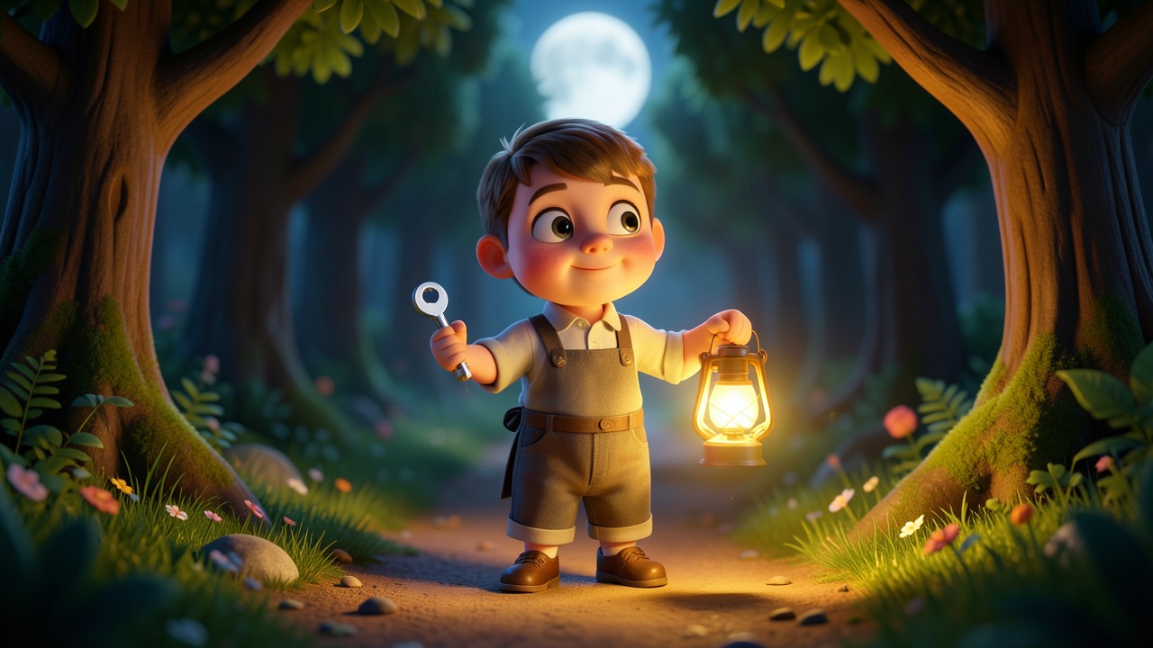 Grimm Brothers Fairy Tales: The Baker and the Moonlit Key