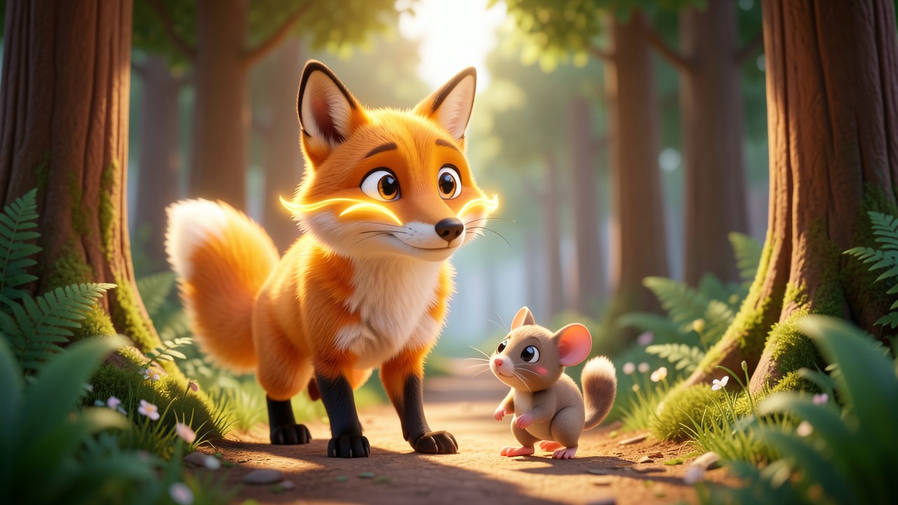 Ein märchen auf Deutsch: Der Fuchs mit dem goldenen Schnurrbart