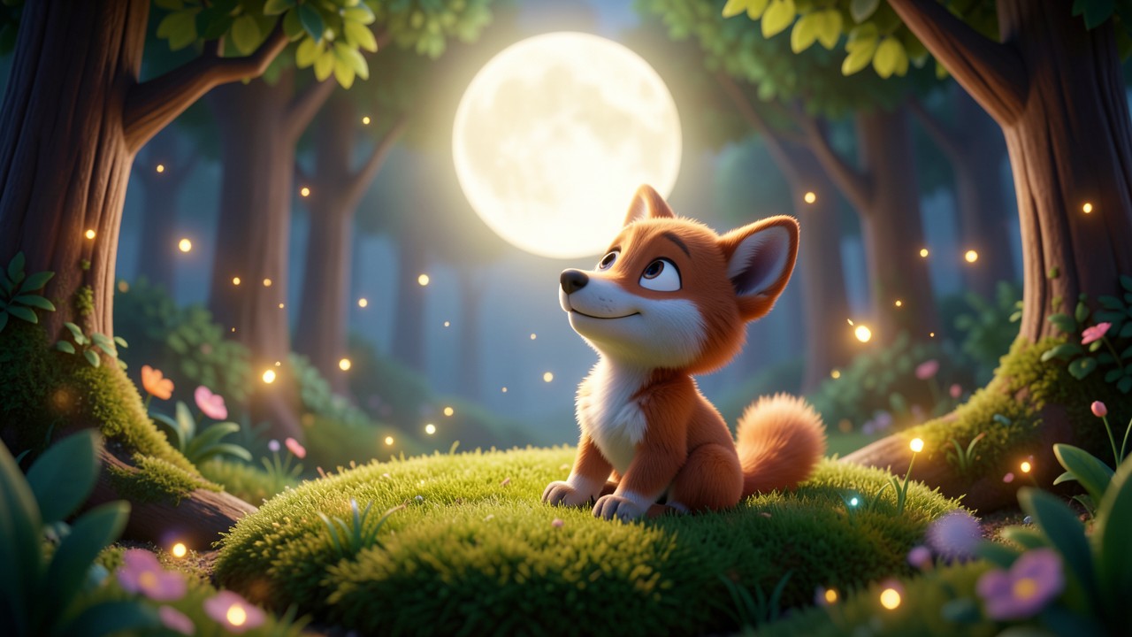 Petites histoires pour dormir: La Lune et le Petit Loup