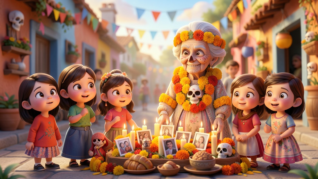 Cuentos de día de muertos para niños: La fiesta de los recuerdos