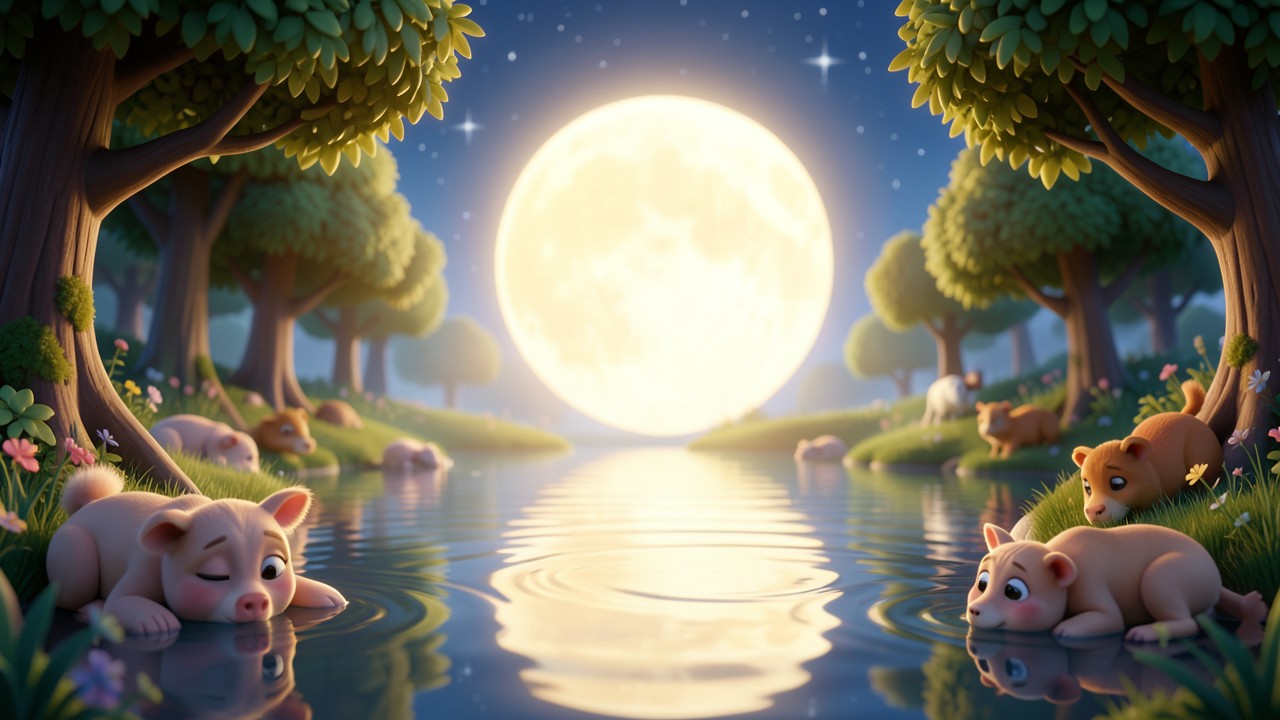 Favole della buonanotte con morale: La Luna che non si addormentava