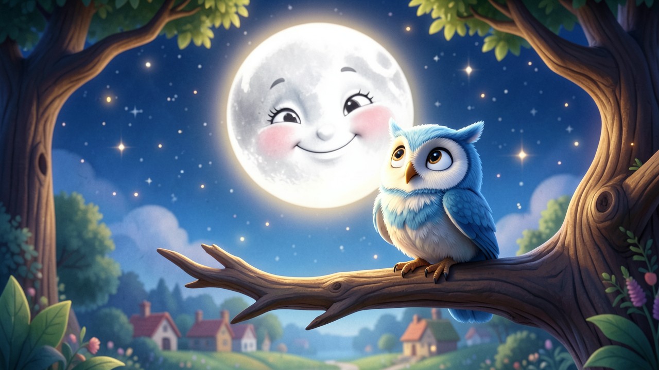 Favola inventata: La Luna che Sapeva Cantare