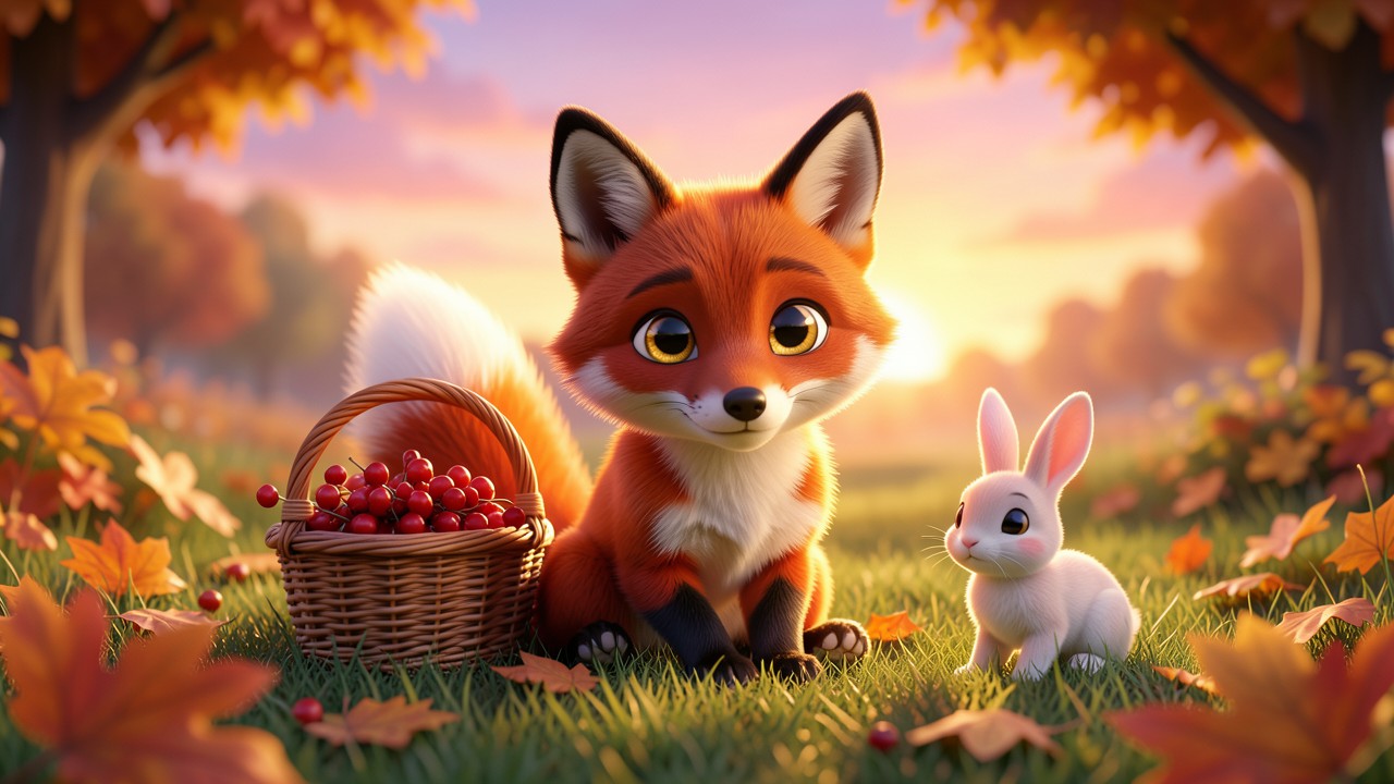 Moralen von Fabeln: Der kleine Fuchs und die goldene Traube