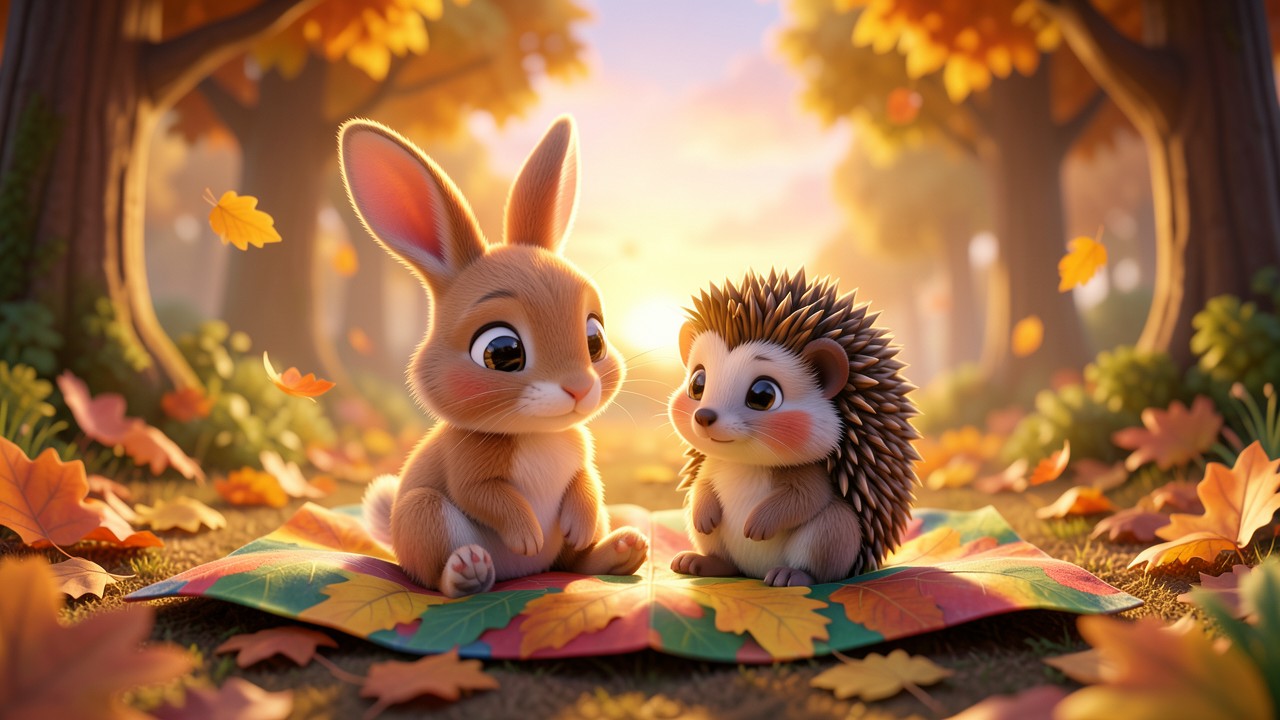 Geschichte von Hase und Igel – Ein Tag im Herbstgarten