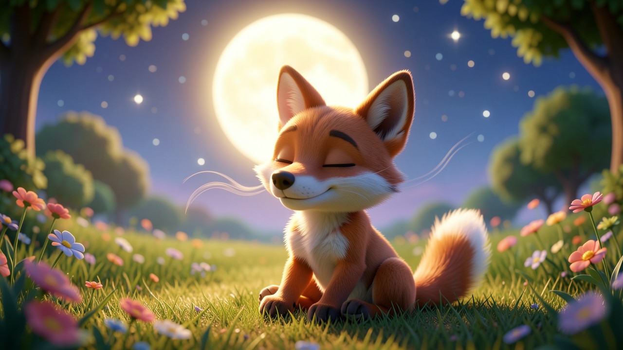 Favole della buonanotte da leggere gratis: La Luna e il Piccolo Lupo