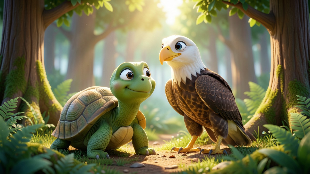 Cuento sobre el valor de la amistad: La tortuga y el águila