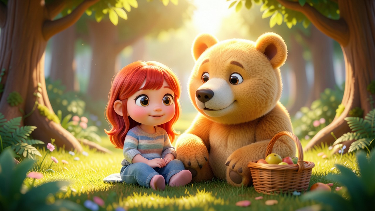 Historias Infantil Pequena: A Menina e o Urso de Ouro