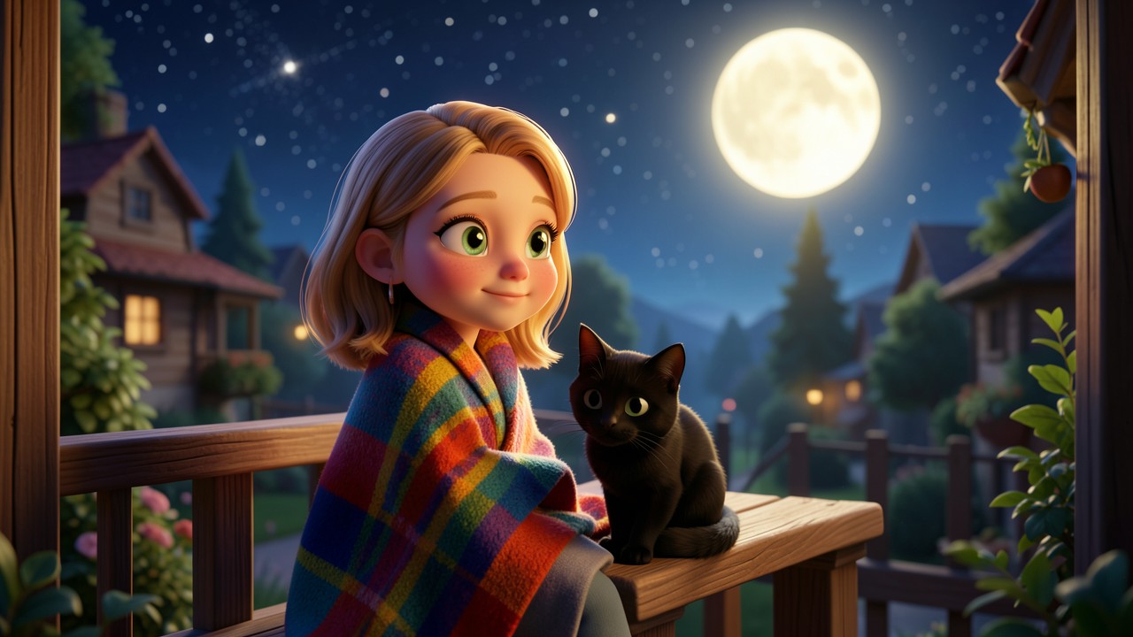 Piccole storie della buonanotte: La luna e il gatto silenzioso