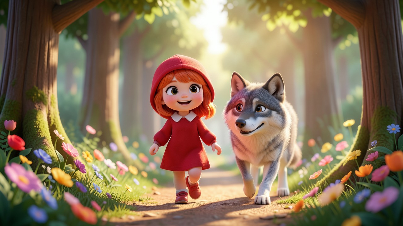 Desarrollo del cuento de caperucita roja: Una aventura en el bosque