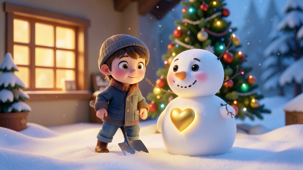 Weihnachtsgeschichten modern: Der Schneemann mit dem goldenen Herzen