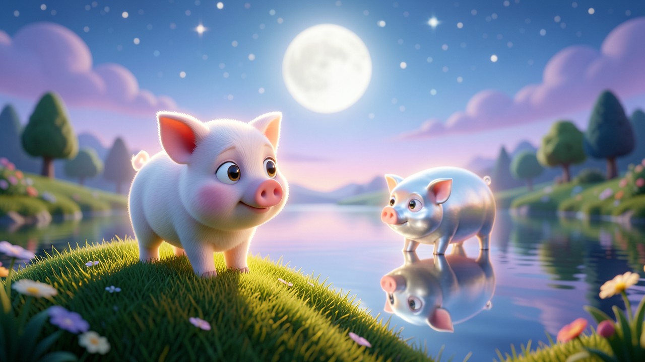 Schöne gute nacht geschichten mit dem Mondschwein
