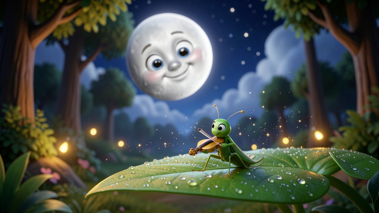 Fiabe brevi da leggere: La luna e il cicalino