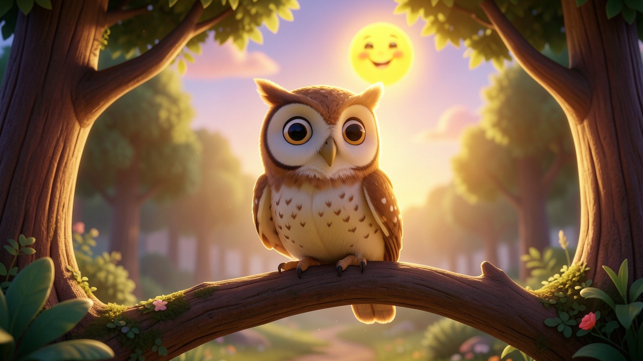 Conto de Animais: A Coruja e o Sorriso do Sol