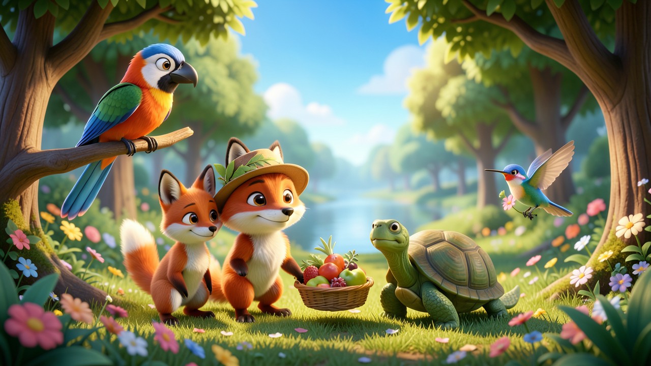 Cuento de la biodiversidad corto: La fiesta del bosque