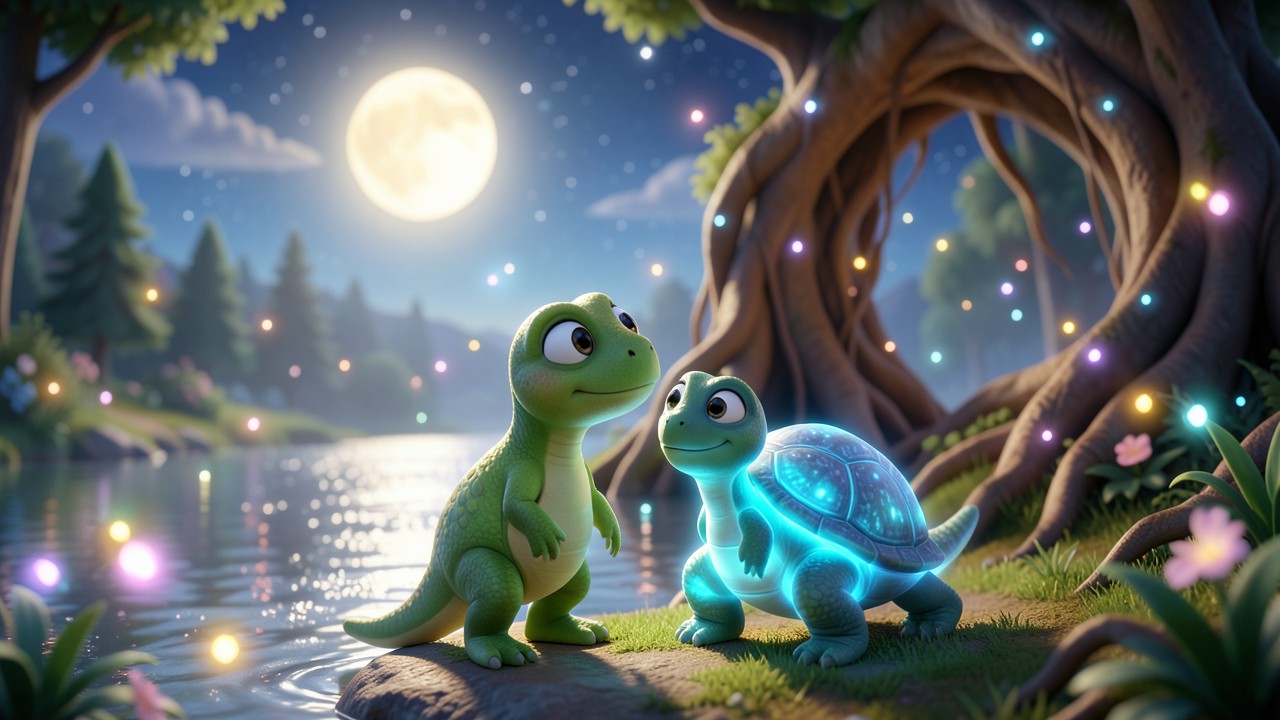 A historinha de dinossauro para dormir: O Sonho da Tartaruga Estelar