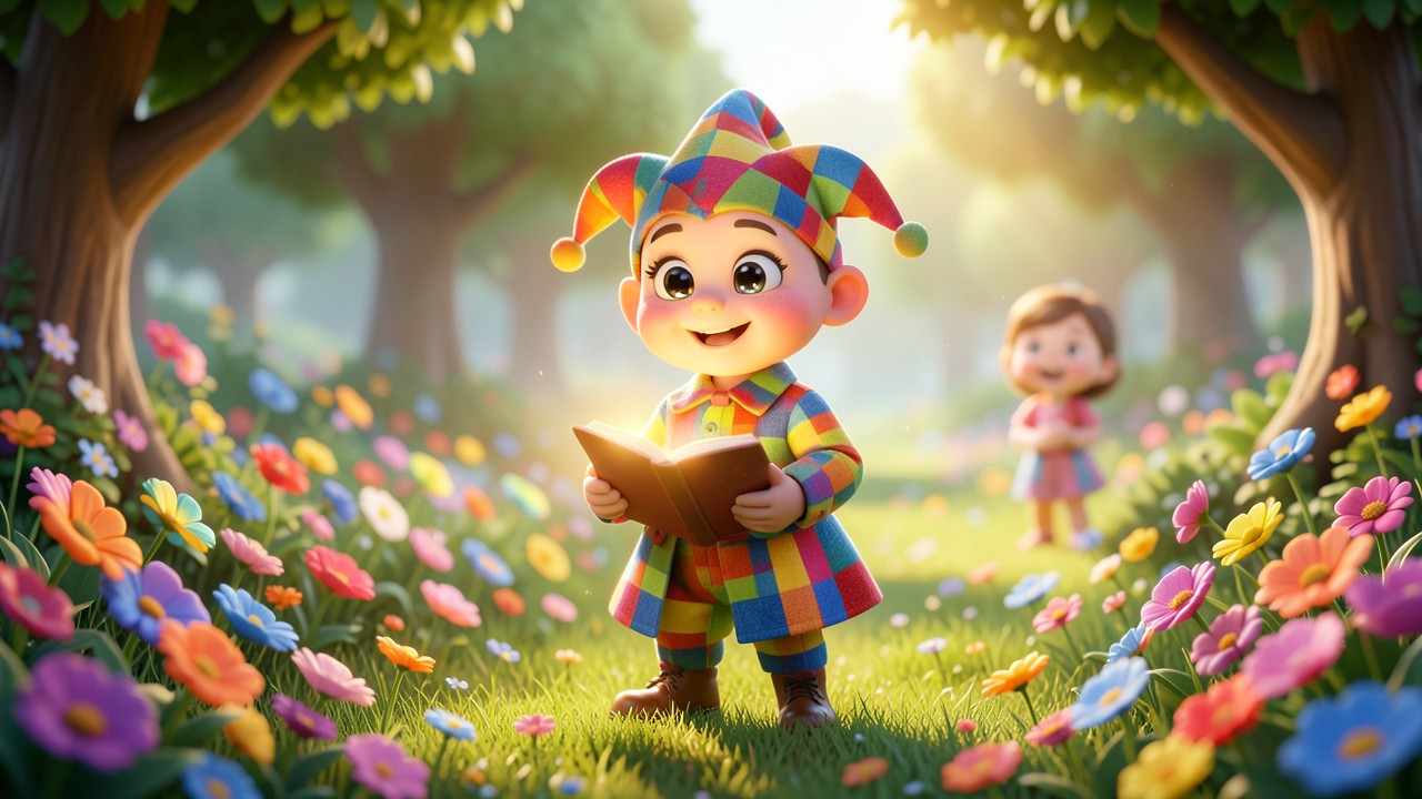 Storia di Arlecchino per bambini: La festa dei colori