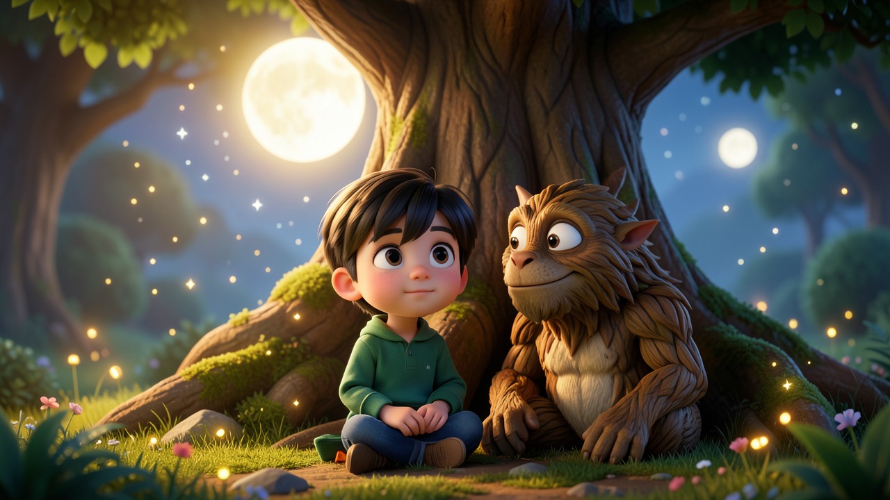 Conto Africano Infantil: O Menino e o Monstro de Luas