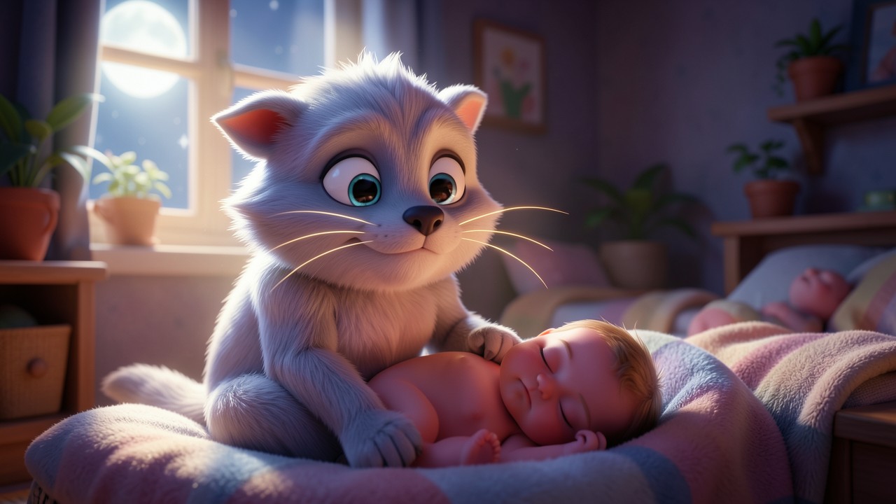 Bedtime Story for Infant: The Moonlit Whiskers