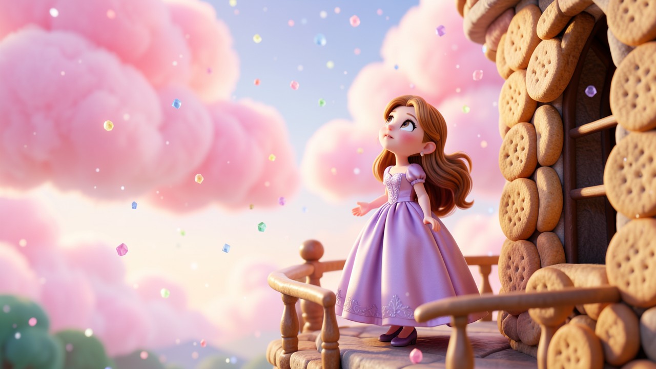 Favole con Principesse: La Principessa e il Cielo di Zucchero