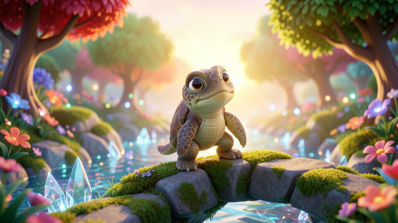El cuento de la tortuga y el río de cristal