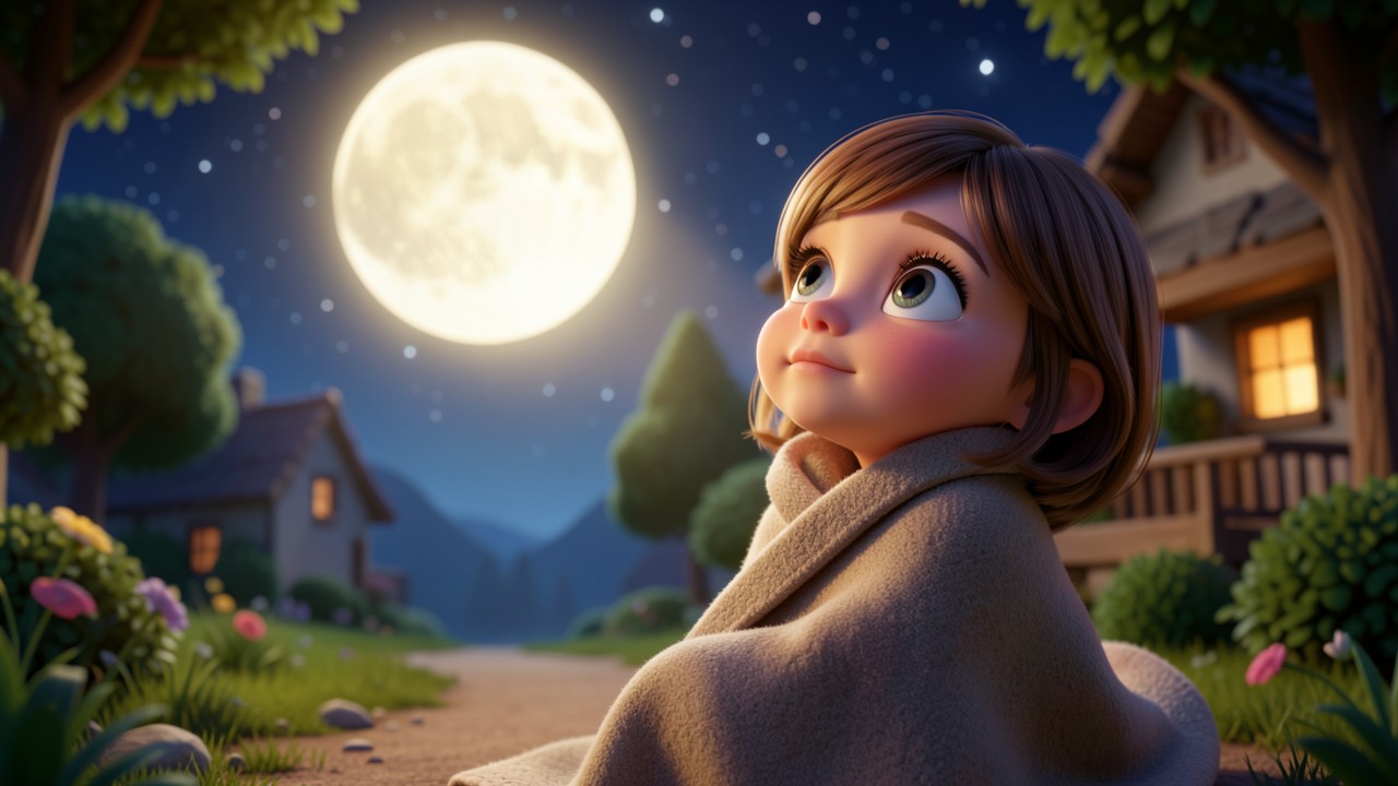Süß gute Nachtgeschichte: Der Mond und das verlorene Lachen