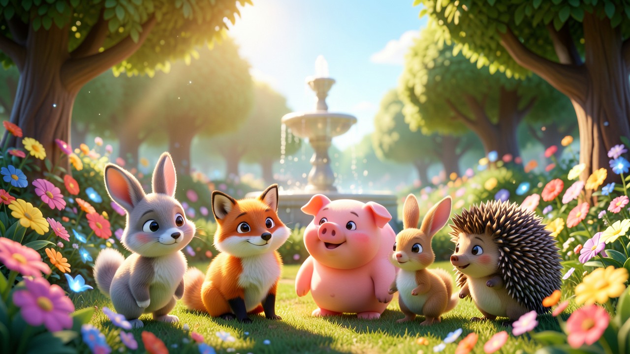 História de Animais no Jardim Encantado