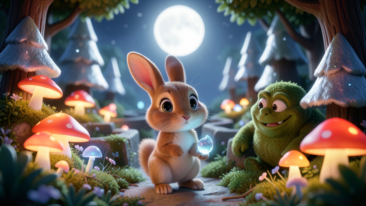 The Story of the Rabbit and the Moonlit Maze