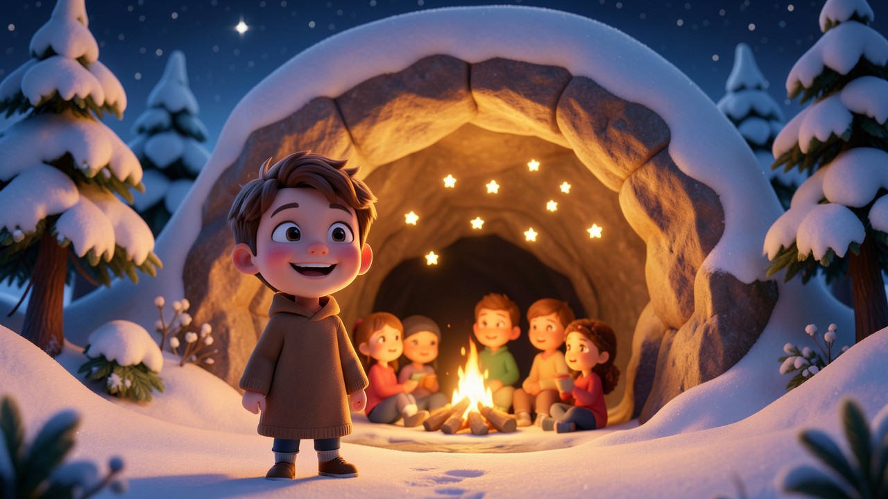 Conte de Noël maternelle : La Grotte des Étoiles