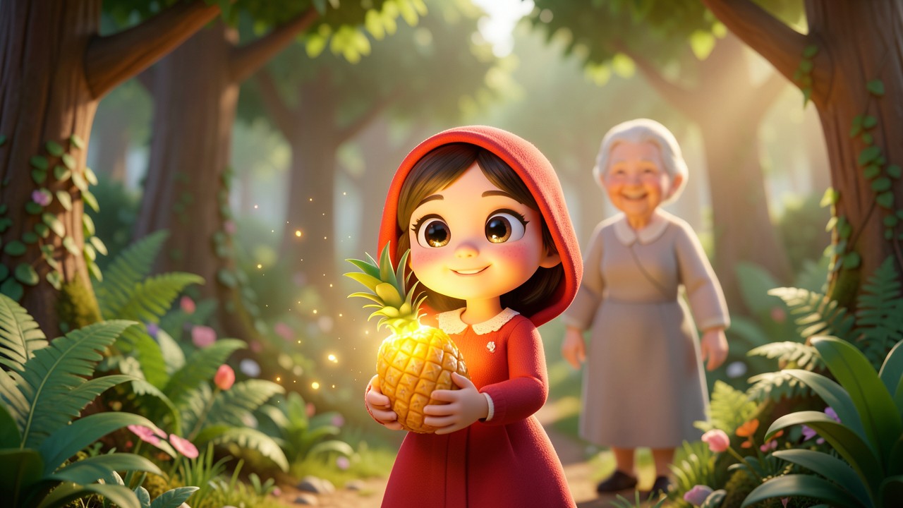 História Infantil Chapeuzinho Vermelho: A Aventura do Abacaxi