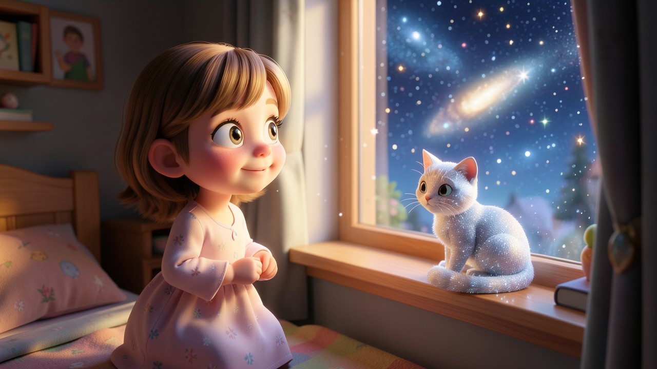 Kinder gute Nacht Geschichte: Das Lied der Sternenkatze