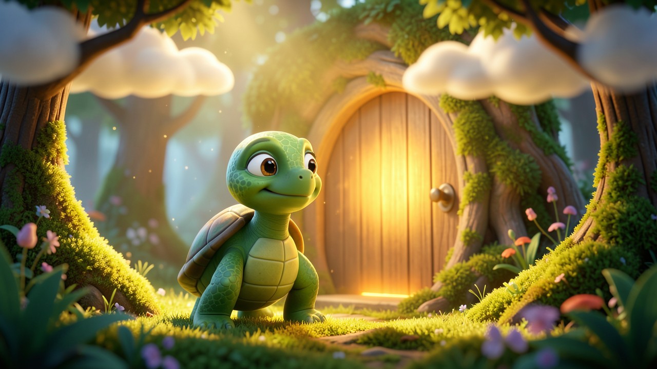 Cuentos cortos con rimas para niños: La Tortuga y el Cielo