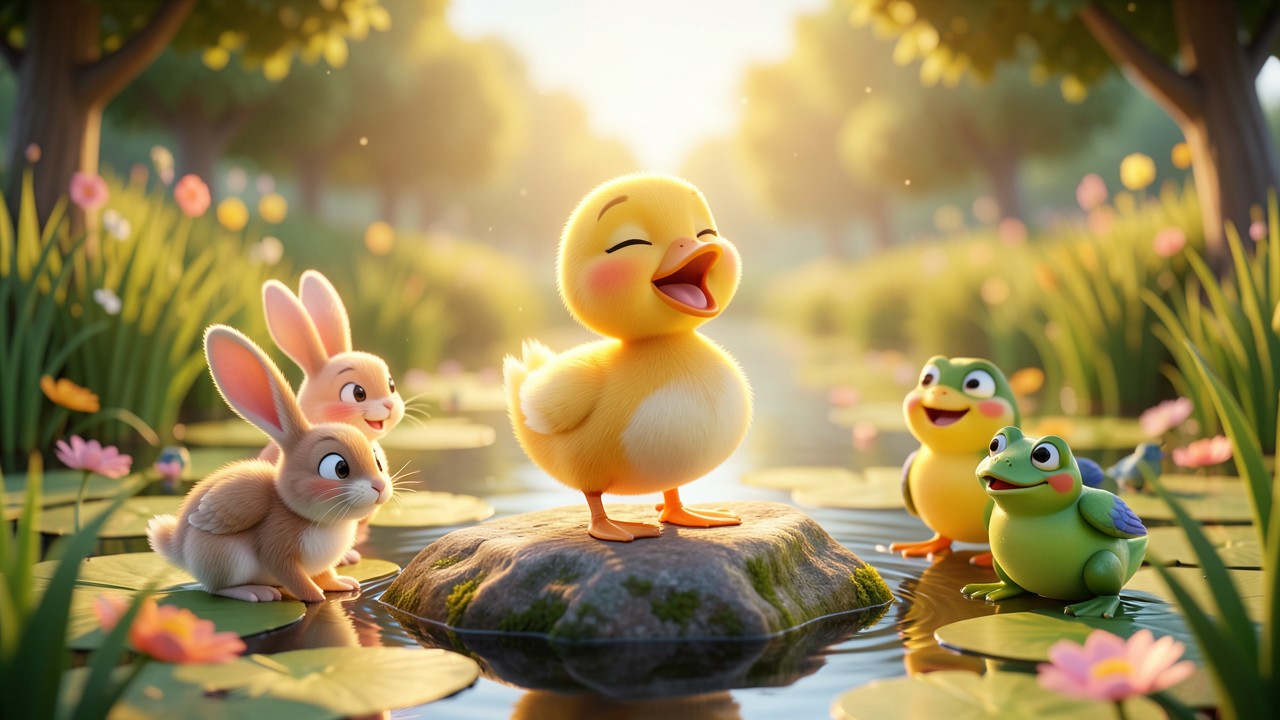 Historinha Infantil Curta para Ler: O Pato que Sabia Cantar