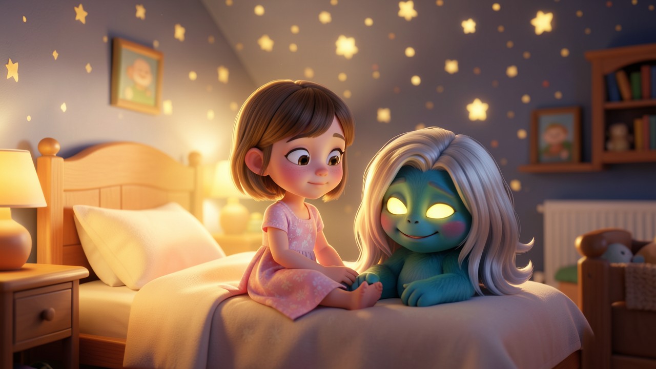 Histórias para dormir curtas infantil: A Menina e o Monstro do Sonho